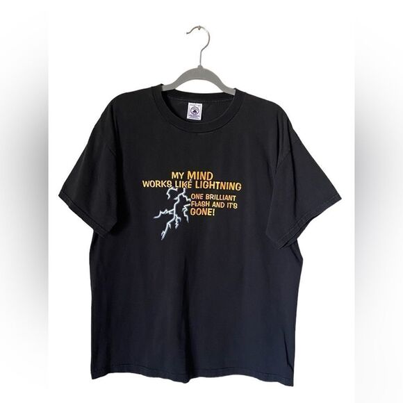 Delta Other - Delta Vintage Funny Life Quotes BlackT Shirt Tees Short Sleeve Size L